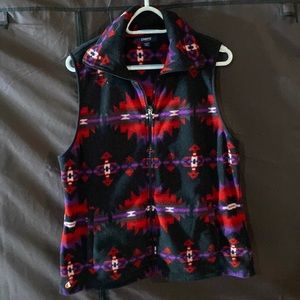 Multi color light weight Aztec vest